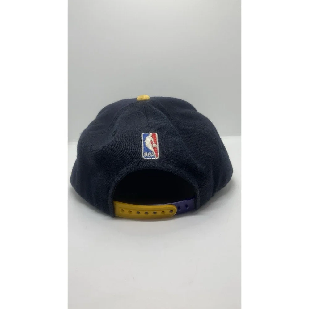 2013 Adidas NBA Los Angeles Lakers Dark Blue/Black Snapback Hat ~ Pre-Owned‎